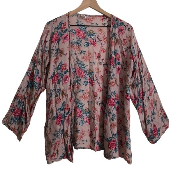 American Eagle Outfitters AEO Don't Ask Why Lightweight Floral Cardigan Sweater - Picture 1 of 8